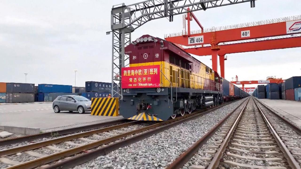 new-freight-train-route-opens,-connecting-china’s-xi’an-with-azerbaijan’s-baku-–-cgtn